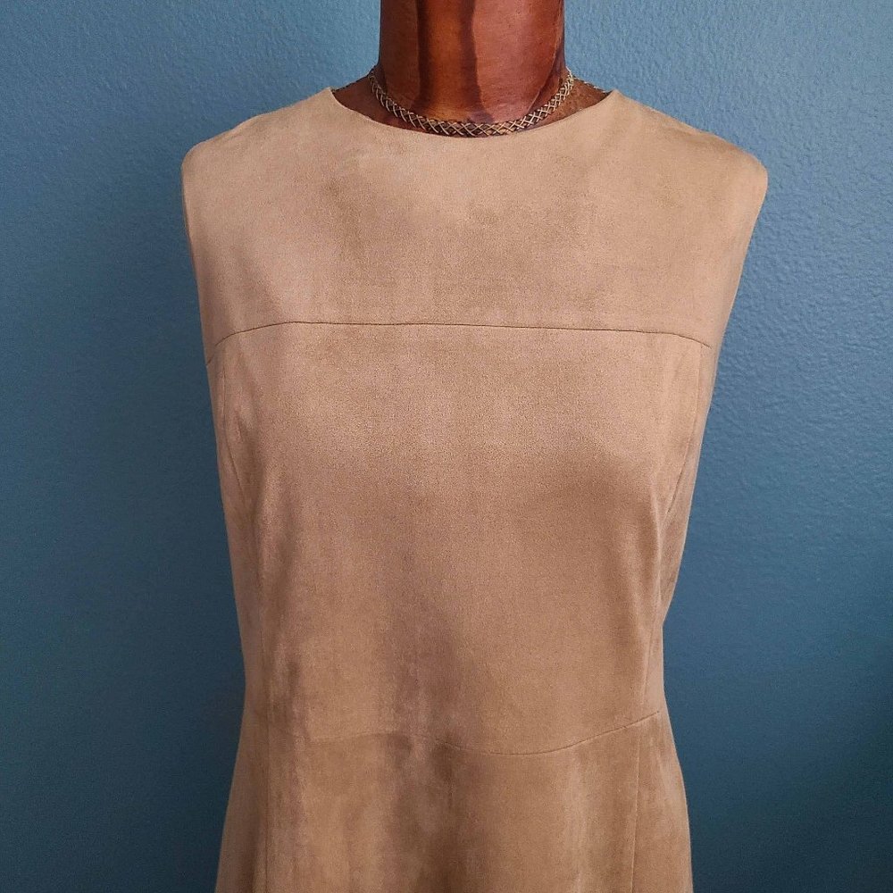 ALFANI ~ Fit & Flare Faux Suede Dress ~ 18 - Picture 10 of 12